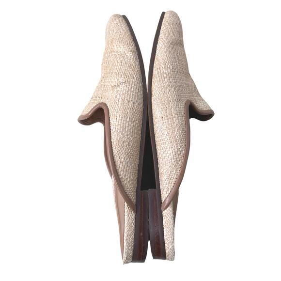 VIONIC Willa Flat Mule in Natural Raffia Tan Woven Loafers Comfort Women's 9.5 - Picture 9 of 11